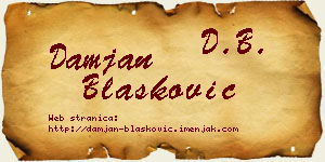 Damjan Blašković vizit kartica
